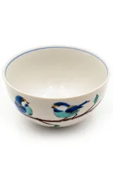 山雀 陶器 ご飯茶碗 和食器 九谷焼 おしゃれ 小さめ 誕生日プレゼント お茶碗 ギフト 和座の蔵