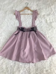 Ank rouge 膝丈　ワンピース　サスペンダースカート　サイズM