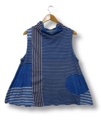 ✨美品✨慈雨　ジウ　センソユニコ　チュニック　ノースリーブ　ベスト　変形　日本製 未使用】【日本製】慈雨 ジウ JIU センソユニコ ノースリーブ