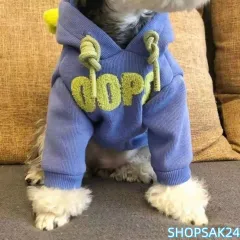 犬 服 冬服 パーカー 猫 服 ペット服 スウェット 秋冬 小型犬 中型犬 あったか トレーナー ブルー ピンク676