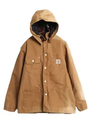 【お得なクーポン配布中!】 雰囲気系 カーハート チョア コート メンズ M ワーク ダック カバーオール ジャケット ブランケット ライナー フード付き ジャンパー 廃盤