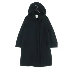 earth music&ecology premium Label アースミュージックアンドエコロジープレミアムレーベル 長袖 コート M ブラック レディース 古着