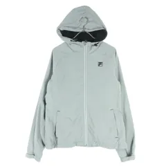 FILA フィラ 裏起毛 長袖 ジップジャケット M グレー レディース 古着