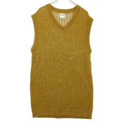 美品 ZARA ザラ ノースリーブ Vネック ニットベスト L ブラウン系 レディース 古着