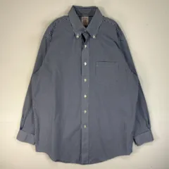 古着 ブルックスブラザーズ Brooks Brothers 長袖シャツ MADISON ボタンダウン 胸ポケ M  ブルー系 チェック メンズ