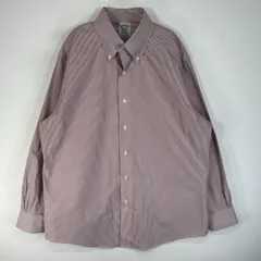 古着 ブルックスブラザーズ Brooks Brothers 長袖シャツ ストライプ ボタンダウン REGENT L  レッド系 ストライプ メンズ
