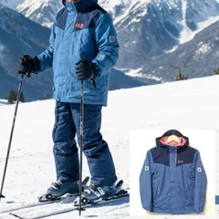 肉球マークが可愛い◎【Jack Wolfskin】ジャック ウルフスキン アウトドア スキー ウェア ジャケット フリース ライナー スノーボード スノボ 中綿 防寒 雪 ウィンター スポーツ キッズ ブルー サイズ 140 /M39279jaのサムネイル