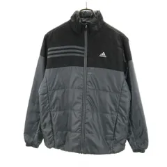 美品 adidas アディダス ゴルフ 中綿ジャケット M グレー メンズ 古着