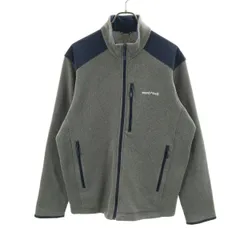 mont-bell モンベル クリマプラス ニットジャケット XL グレー アウトドア メンズ 古着