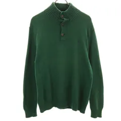POLO RALPH LAUREN ポロラルフローレン 長袖 セーター M グリーン ニット メンズ 古着
