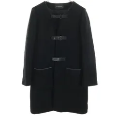 UNITED ARROWS ユナイテッドアローズ ノーカラーコート 38 ブラック レディース 古着