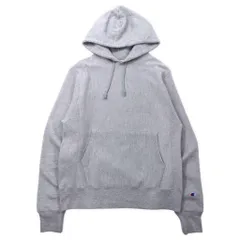 Champion ビッグサイズ リバースウィーブパーカー S グレー コットン 裏起毛 US規格 単色タグ REVERSE WEAVE ホンジュラス製