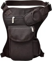 YOUSTEP レッグポーチ レッグバッグ サバゲー アウトドア ヒップ ウエストポーチ 工具 防水 バイク 釣り 多機能 ミリタリー メンズ (ブラック)