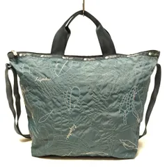 LESPORTSAC(レスポートサック) トートバッグ - ライトブルー×白 2way