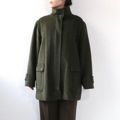 MaxMara アルパカ ウール ボア切り替え ファーコート ブラック 38