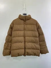 【中古品】MONCLER モンクレール DOWN JACKET ダウンジャケット アウター 黒タグ 千鳥格子 【141-251210-kk-43-min】