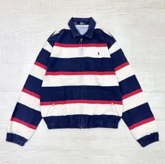 90s Vintage POLO by RALPH LAUREN ヴィンテージ ポロ バイ ラルフローレン USA製 マルチボーダー スイングトップ ブルゾン サイズ M