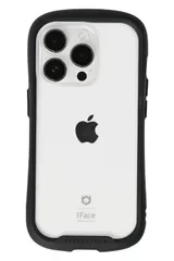 iFace Reflection iPhone 14 Pro ケース クリア 強化ガラス (ブラック)【アイフェイス アイフォン14pro 用 iphone14プロ 用 カバー 韓国 耐衝撃 透明 ストラップホール】 [ブラック・iPhone14 Pro専用]