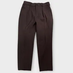 Studious タックテーパードパンツ 109541005 ブラウン スラックス カジュアルパンツ ステュディオス