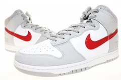 ナイキ NIKE DUNK HI RETRO SE LIGHT SMOKE GREY AND GYM RED 29cm DJ6152-001 ダンク ハイ レトロ ライト スモーク グレー 【ブランド古着ベクトル】【中古】▲■250926