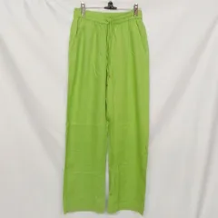 ZARA ザラ イージーパンツ リネン混 グリーン EUR（S） ○□