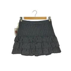 バーバリーブルーレーベル BURBERRY BLUE LABEL ストライプ フリル ミニスカート レディース EUR：38 