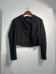H&M エイチ・アンド・エム ブラック レディース ジャケット A136