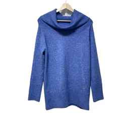 Anne Coquine(アンコキーヌ) 長袖セーター サイズM レディース美品  - ライトブルー×ブルー タートルネック