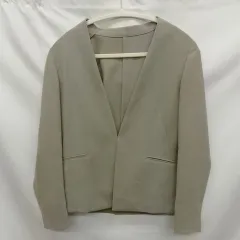 UNITEDARROWSgreenlabelrelaxing ユナイテッドアローズグリーンレーベル ノーカラージャケット アッシュグレー 36（S相当） 〇□・□〇
