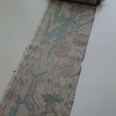 ≪SY≫138cm 絹 衽サイズ 大島紬 古布 着物はぎれ