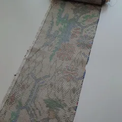 ≪SY≫138cm　絹　衽サイズ　大島紬　古布　着物はぎれ