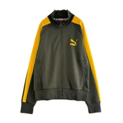 PUMA　トラックジャケット　海外規格　ワンポイント　切替　ジャージ