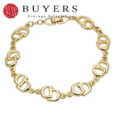 【中古】 クリスチャンディオール ブレスレット CDロゴ メタル ゴールド メッキ GP アクセサリー レディース 女性 Christian Dior