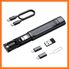 【新品】 Mcdodo 多機能 デジタル収納ケース【USB-C to ライトニング 変換アダプタ & C to Cケーブル(60W PD急速充電) & Type-C to Micro USB 変換アダプタ & USB-C to USB-A 変換アダプタ & 0