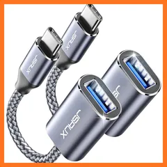 【新品】 JSAUX usb c 変換アダプタ otgケーブル usb 3.0 タイプc アダプタ変換 5gbps高速転送 耐久性 iPhone 17/16//15 Pro/Max/Plus MacBook Pro/Air 2023 iPad Pro Sa 1