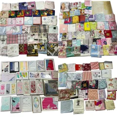 ★ ブランド/ノーブランド ハンカチ タオルハンカチ アソート 150点以上 まとめ商品 バーバリー ハナエモリ ウエッジウッド 新品中古混在 レディース 現状品 5.0kg