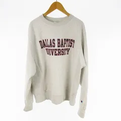 チャンピオン CHAMPION 00’S スウェット トレーナー REVERSE WEAVE リバースウィーブ DALLAS BAPTIST UNIVERSITY ダラスバプティスト大学 グレー M/XL