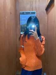 (L) ラルフローレン ケーブルニット