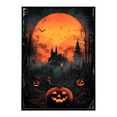 ハロウィン ドラゴン イラスト大判ポスターです - メルカリ