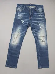 34 DSQUARED2 ディースクエアード2 ダメージ ウォッシュ クールガイジーン デニム