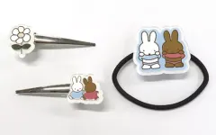 【中古】アクセサリー(非金属) ミッフィー＆メラニー ヘアゴム＆ヘアクリップセット 「タイトーくじ ミッフィーとおでかけ」 E賞