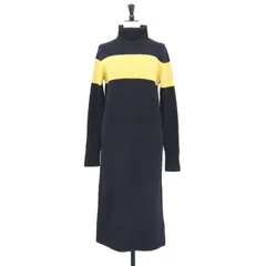 ピーエス ポールスミス 配色 パイピング ニット ロング ワンピース ウール Paul Smith｜ウィメンズ レイヤードディテール ニットワンピース