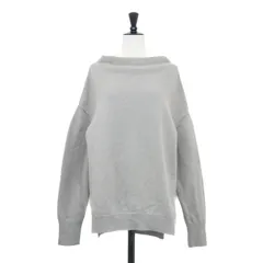 Deuxieme Classe ドゥーズィエム クラス ニット グレー サイズ:FREE | ウール カシミヤ ボトルネック プルオーバー / ニット | 長袖 ドロップショルダー スリット ミドルゲージ 天竺 | トップス セーター【レディース】【中古】