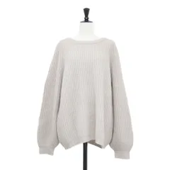 IENA イエナ ニット ベージュ系 サイズ:FREE | 21秋冬 ウール モヘヤ 畦編み プルオーバー / ニット | 長袖 ラグラン オーバーサイズ ミドルゲージ | トップス セーター【レディース】【中古】