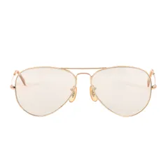 Ray Ban レイバン サングラス | 希少モデル | 90s アビエーター サングラス (AVIATOR) | USA製 | B&L BAUSCH&LOMB ボシュロム社 | ゴールド クリア | 90年代 ブランド 眼鏡【メンズ】【中古】