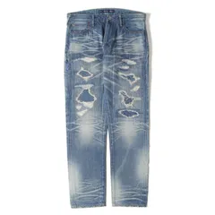 VANQUISH ヴァンキッシュ パンツ インディゴ サイズ:32 | fragment design ダメージリペア加工 デニムパンツ | ボトムス ジーンズ ジーパン | コラボ【メンズ】【中古】