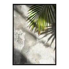 【A4サイズ（約21x30cm）】【lh-poster-9971】【フレーム付き】ヤシの木 パームツリー ココナッツ 緑 植物 サーフ シンプル ミニマリスト ポスター 縦 インテリア