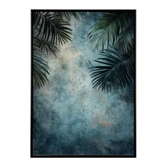 【A4サイズ（約21x30cm）】【lh-poster-9974】【フレーム付き】ヤシの木 パームツリー ココナッツ 緑 植物 サーフ シンプル ミニマリスト ポスター 縦 インテリア