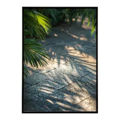 【A4サイズ（約21x30cm）】【lh-poster-9978】【フレーム付き】ヤシの木 パームツリー ココナッツ 緑 植物 サーフ シンプル ミニマリスト ポスター 縦 インテリア