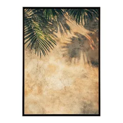 【B4サイズ（約25x36cm）】【lh-poster-9983】【フレーム付き】ヤシの木 パームツリー ココナッツ 緑 植物 サーフ シンプル ミニマリスト ポスター 縦 インテリア